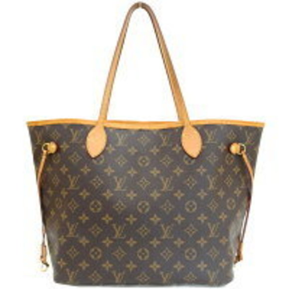 Louis Vuitton Neverfull Pivoine Monogram Brown Tote Bag Pouch - Picture 1 of 9